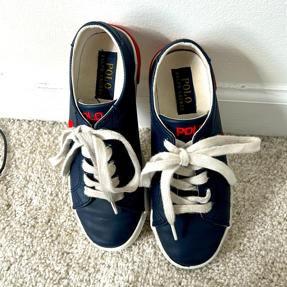 Polo By Ralph Lauren blue Shoes In Kids Size 2 Red Lego